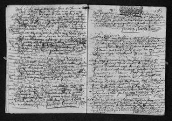 20 vues  - Registre paroissial. Baptêmes, mariages, sépultures (1698-janvier 1699) (ouvre la visionneuse)