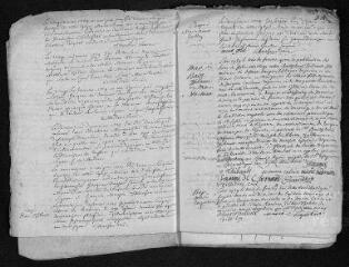 18 vues Registre paroissial. Baptêmes, mariages, sépultures (1739) - Baptêmes, sépultures (janvier 1740)