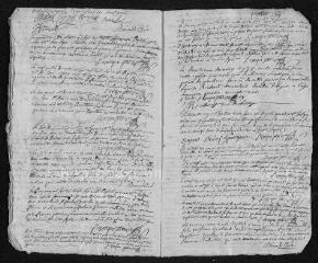 10 vues Registre paroissial. Baptêmes, mariages, sépultures (1737) - Baptêmes (janvier 1738)