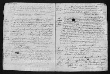 7 vues Registre paroissial. Baptêmes, mariages, sépultures (février-décembre 1754)
