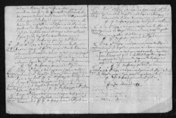 11 vues Registre paroissial. Baptêmes, mariages, sépultures (1739-1740) - Baptêmes (janvier-février 1741)