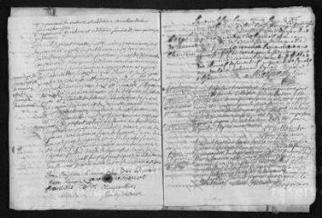 19 vues Registre paroissial. Baptêmes, mariages, sépultures (janvier-septembre 1737)