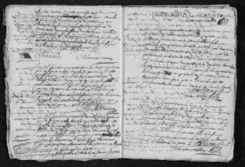 26 vues  - Registre paroissial. Baptêmes, mariages, sépultures (février-décembre 1742) (ouvre la visionneuse)