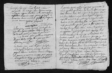 10 vues Registre paroissial. Baptêmes, mariages (février 1749-janvier 1750)