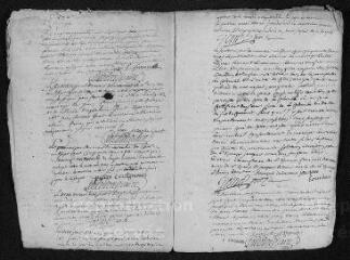 9 vues Registre paroissial. Baptêmes, mariages (1752-février 1753)