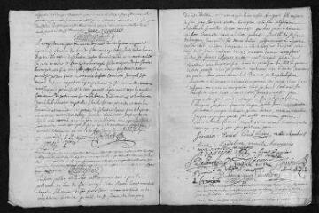 10 vues Registre paroissial. Baptêmes, mariages (février-décembre 1753) - Baptêmes (janvier-février 1754)
