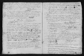 7 vues Registre paroissial. Sépultures (février 1753-février 1754)