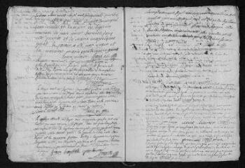 9 vues Registre paroissial. Baptêmes, mariages (février 1754-mars 1755)