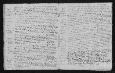 7 vues Registre paroissial. Baptêmes, mariages, sépultures (1780) - Sépulture (janvier 1781)