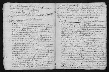7 vues  - Registre paroissial. Baptêmes, mariages, sépultures (1745) - Mariage (janvier 1746) (ouvre la visionneuse)