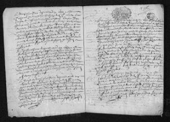 10 vues  - Registre paroissial. Baptêmes, mariages, sépultures (mars-novembre 1692) - Mariage (janvier 1693) (ouvre la visionneuse)
