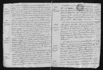 11 vues Registre paroissial. Baptêmes, mariages, sépultures (1737-janvier 1738)