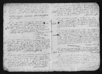 6 vues  - Registre paroissial. Baptêmes, mariages, sépultures (février -décembre 1694) (ouvre la visionneuse)