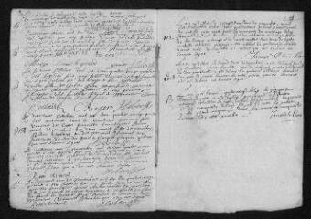 6 vues Registre paroissial. Baptêmes, mariages, sépultures (janvier 1695-Janvier 1696)