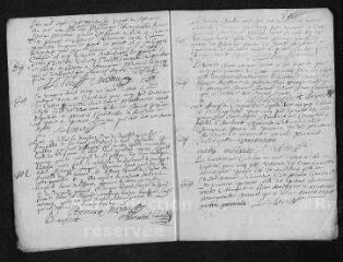 7 vues Registre paroissial. Baptêmes, mariages, sépultures (1703) - Baptêmes (janvier 1704)