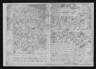 21 vues  - Registre paroissial. Baptêmes, mariages, sépultures (avril 1696-février 1697) (ouvre la visionneuse)