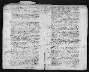 14 vues Registre paroissial. Baptêmes, mariages, sépultures (1692-février 1693)