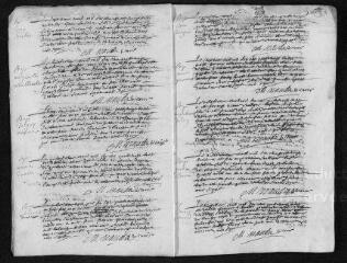 26 vues Registre paroissial. Baptêmes, mariages, sépultures (mars 1693-février 1694)