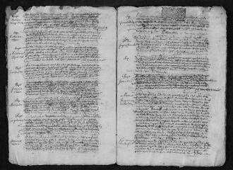26 vues  - Registre paroissial. Baptêmes, mariages, sépultures (1698-juillet 1700) (ouvre la visionneuse)