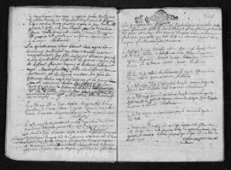 8 vues Registre paroissial. Baptêmes, mariages, sépultures (1692) - Mariages (janvier-février 1693)