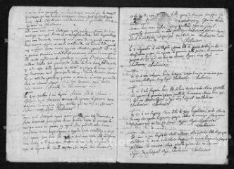 9 vues Registre paroissial. Baptêmes, mariages, sépultures (1695) - Baptêmes, sépultures (janvier 1696)