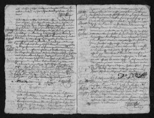 10 vues  - Registre paroissial. Baptêmes, mariages, sépultures (1738-janvier 1739) (ouvre la visionneuse)