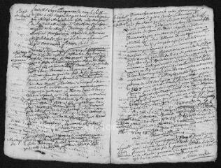 8 vues Registre paroissial. Baptêmes, mariages, sépultures (1745) - Baptêmes (janvier 1746)