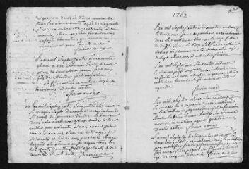 6 vues  - Registre paroissial. Sépultures (1761-janvier 1762) (ouvre la visionneuse)