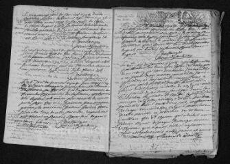 17 vues  - Registre paroissial. Baptêmes, mariages, sépultures (1704) - Baptêmes, sépultures (janvier 1705) (ouvre la visionneuse)