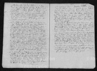7 vues Registre paroissial. Baptêmes, mariages, sépultures (janvier 1704-octobre 105)