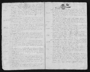 36 vues Registre paroissial. Baptêmes, mariages, sépultures (février 1693-juillet 1694)