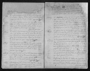 28 vues Registre paroissial. Baptêmes, mariages, sépultures (mars 1696-novembre 1697)