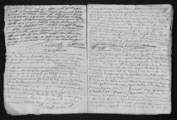 20 vues Registre paroissial. Baptêmes, mariages, sépultures (1737-janvier 1738)