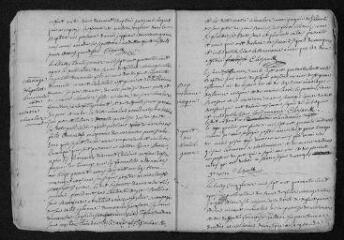 33 vues Registre paroissial. Baptêmes, mariages, sépultures (1748) - Baptêmes, sépultures (janvier 1749)
