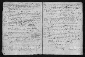 12 vues Registre paroissial. Sépultures (février 1752-janvier 1753)