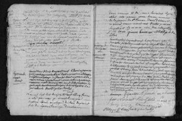 37 vues Registre paroissial. Baptêmes, mariages (1759-janvier 1760)