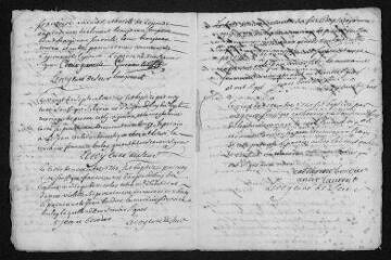 7 vues  - Registre paroissial. Baptêmes, mariages (1750-janvier 1751) (ouvre la visionneuse)