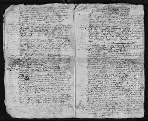 13 vues Registre paroissial. Baptêmes, mariages, sépultures (1732-novembre 1733)
