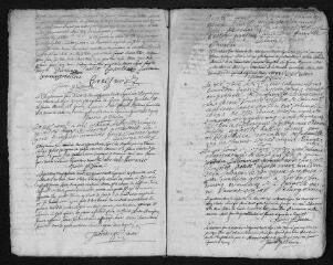 17 vues Registre paroissial. Baptêmes, mariages, sépultures (1737-février 1739)