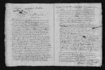 15 vues Registre paroissial. Baptêmes, mariages (novembre 1750-décembre 1751)