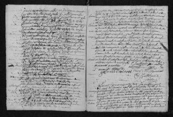 14 vues Registre paroissial. Baptêmes, mariages (1753-février 1754)