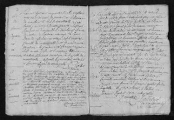 18 vues Registre paroissial. Baptêmes, mariages (1756-janvier 1757)