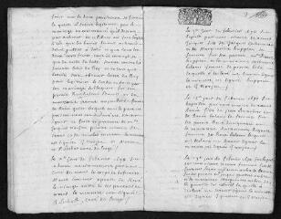 20 vues Registre paroissial. Baptêmes, mariages, sépultures (1698-janvier 1699)