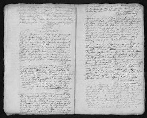 15 vues Registre paroissial. Baptêmes, mariages, sépultures (février 1743-janvier 1744)