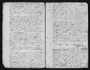 17 vues Registre paroissial. Baptêmes, mariages, sépultures (1748-janvier 1749)