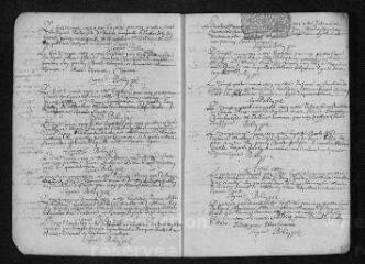 17 vues Registre paroissial. Baptêmes, mariages, sépultures (1703-janvier 1704)
