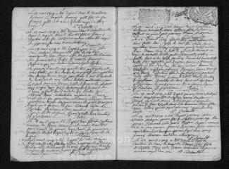21 vues Registre paroissial. Baptêmes, mariages, sépultures (1704-janvier 1705)