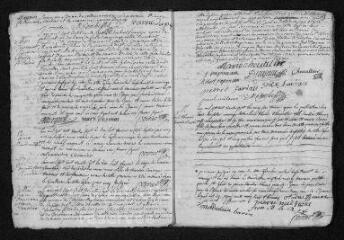 19 vues Registre paroissial. Baptêmes, mariages, sépultures (1737-mars 1738)