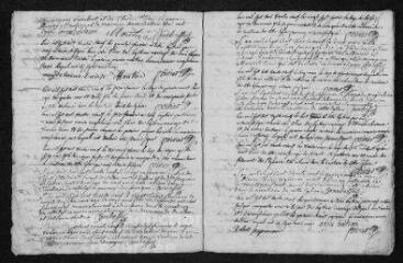 15 vues  - Registre paroissial. Baptêmes, mariages, sépultures (1739-janvier 1740) (ouvre la visionneuse)