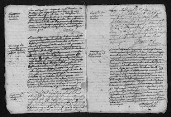 11 vues Registre paroissial. Baptêmes, mariages, sépultures (1751-mars 1752)